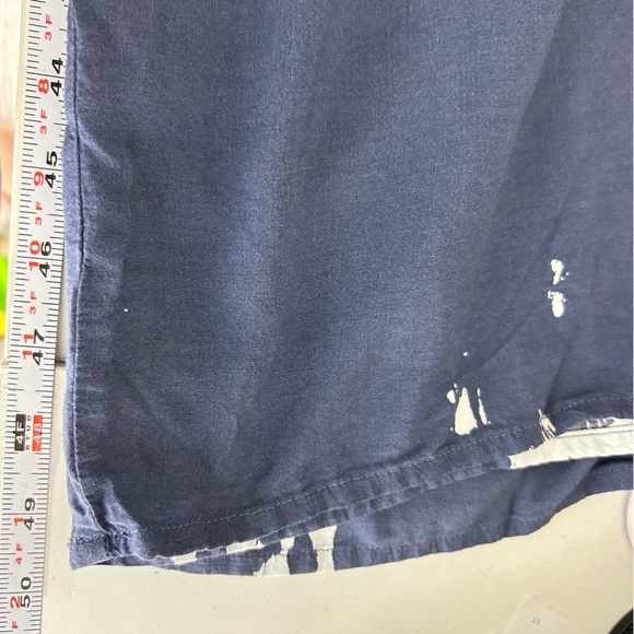 Buenos Ninos Jumpsuit Adult Small Blue White Wide Leg Pocket Tie Dye Flowy Women - Picture 11 of 14